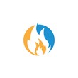 © sangidan - Fire flame  icon vector illustration design