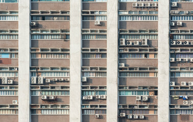 Aufkleber - Exterior of old industrial building in Hong Kong