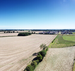 Wall Mural - aerial view of farmland in the uk