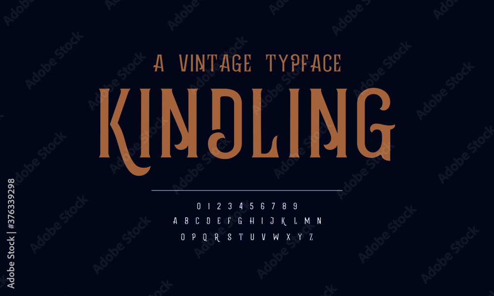 Elegant vintage design alphabet. Vector illustration of typography fonts set. Classic typeface. - obrazy, fototapety, plakaty 