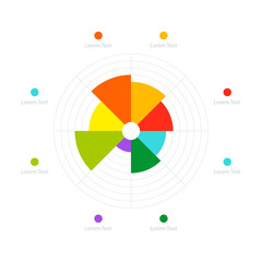 Wall Mural - business chart pie