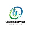 © SUPERGHONAM - Cleaning and maintenance building logo design template.building symbol