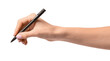 © Pixel-Shot - Hand with pen on white background