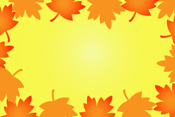 Sticker - Beautiful Autumn Leaves Background Design use as poster, card, wallpaper or Banner