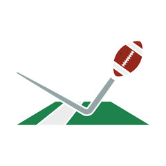 Sticker - American Football Touchdown Icon