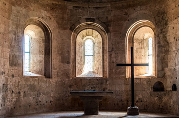 Wall Mural - Altar of the Thonoret abbey in the Var in France