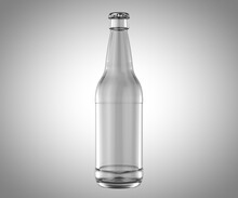 Clear Beer Bottle