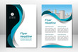 © Barsimarsa - Blue vector template design for business brochure, flyer, poster, booklet, presentation, annual report, magazine cover, team educational training. A4
