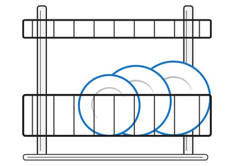 Plate drying rack