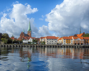 Wall Mural - Helsingor Harbour Cityscape