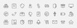 © Set Line Vector Icon - Set of Shipping vector line icon. It contains symbols to box, home and more. Editable Stroke. 32x32 pixels.