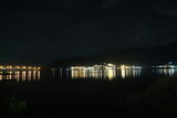 Fototapeta Pomosty - 夜の空と河口湖