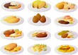 Vector illustration of various latin american south american dishes and snacks