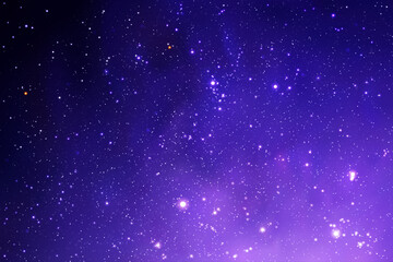 Sticker - night starry sky and milky way. stars and nebula. space background