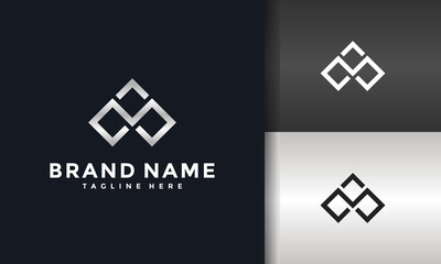 Poster - geometric monogram logo