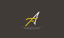 FA Abstract Initial Monogram Letter Alphabet Logo Design