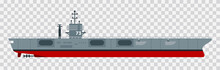 Illustration Of A Variety Of Aircraft Carrier Warship Vector Flat Icon Isolated