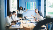 © BullRun - Delighted colleagues making plans in office