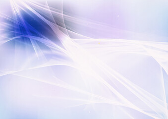 Poster - Abstract Blue Purple and White Fractal Background Design