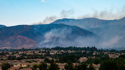 El Dorado Wildfire Day 2, View from Yucaipa BLVD