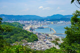 Fototapeta  - 岡山県　鷲羽山から見下ろす倉敷市の児島地域
