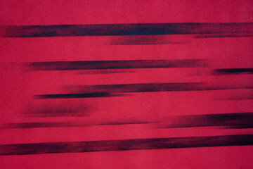 Wall Mural - red painted wall with black streaks  paint line marks