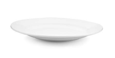 Wall Mural - Empty plate isolated on a white background