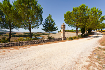 Wall Mural - Driveway to the Italian manor house