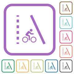 Sticker - Bicycle lane simple icons