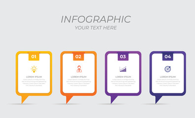 Business infographic element with 6 options, steps, number vector template design	