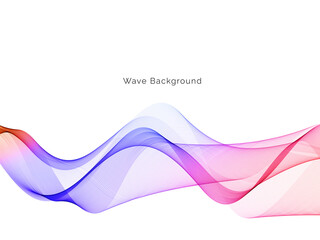 Wall Mural - Colorful dynamic wave design stylish background
