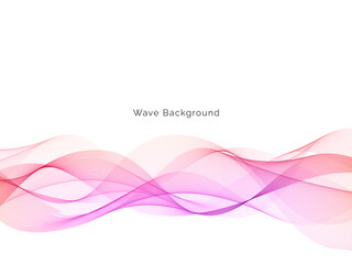 Colorful dynamic wave design stylish background