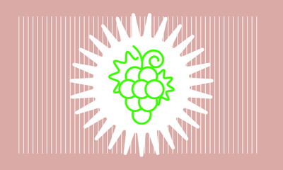 grape icon vector