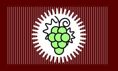 grape icon vector