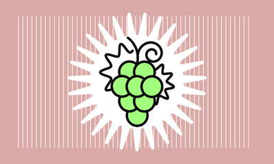 grape icon vector