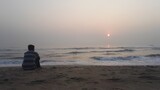 Fototapeta Morze - A day out at Merina beach, Chennai