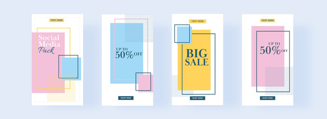 Poster - Social Media Template or Flyer Design Set with Best Discount Offer for Sale.