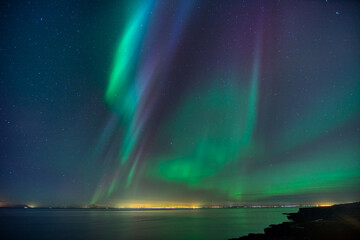Wall Mural - iceland aurora borealis