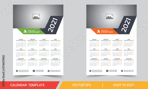 wall calendar 2021 design