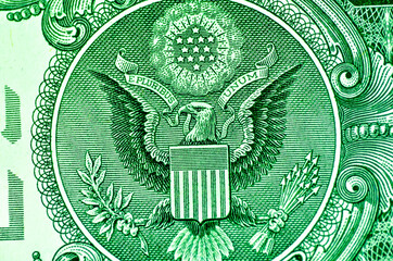 Close-up United State of America Dollar bank notes, USD Currency, USA