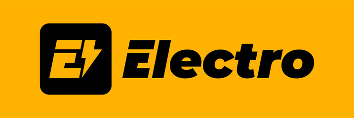 Wall Mural - Power - vector logo template concept illustration. Lightning electricity sign. Design element.