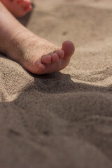 feet on sand