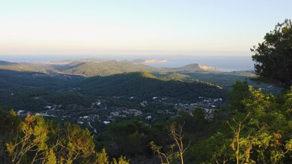 Canvas Print - Ibiza and Formenera form Sa Talaia.