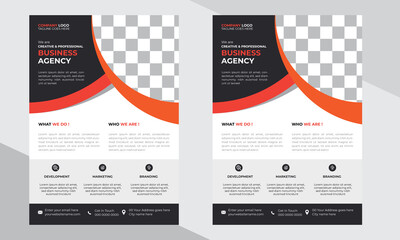 Wall Mural - Corporate Flyer  Design template 