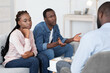 © Prostock-studio - Emotional african man complaining about problems with wife at couple therapy session
