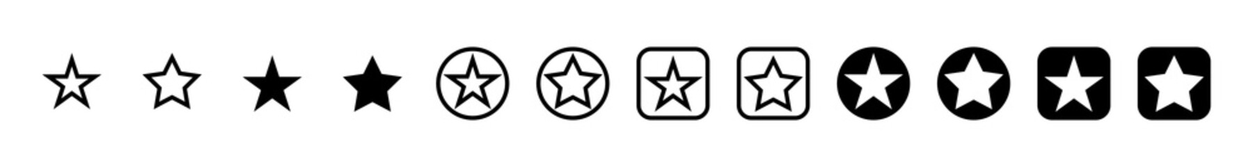 Wall Mural - stars. star - vector icon. vector illustration