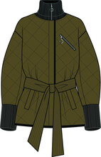 Outer Jacket fashion. Vector sketch