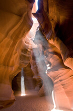 Light Coming Into Antelope Canyon, Page, Arizona, USA