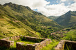 © Connect Images - View from Inca Citadel of Pisac ruins, Sacred Valley, Peru, South America