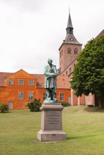 Hans Christian Andersen Statue, Andersens Park, Odense Cathedral, Odense, Denmark